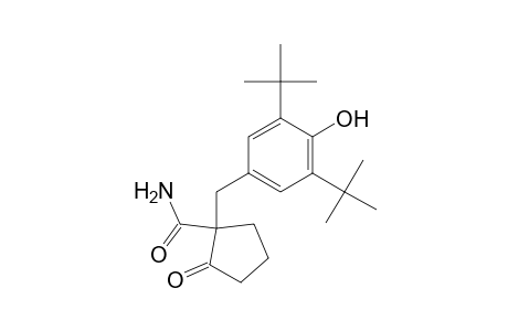 2-Carbamyl-2-(3,5-di-tert-butyl-4-hydroxybenzyl)cyclopentanone