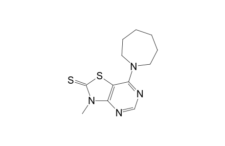 7-(1-azepanyl)-3-methyl-2-thiazolo[4,5-d]pyrimidinethione