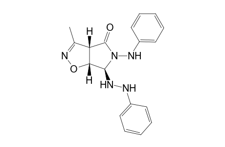 5-Phenylamino-3-methyl-6-(2-phenylhydrazino)-3a,5,6,6a-tetrahydro-4H-pyrrolo[3,4-d]soxazole-4-one