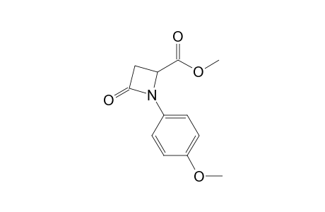 Methyl 1-(4'-methoxyphenyl)-4-oxo-2-azetidinecarboxylate