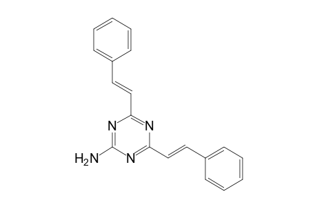 1,3,5-Triazin-2-amine, 4,6-bis(2-phenylethenyl)-