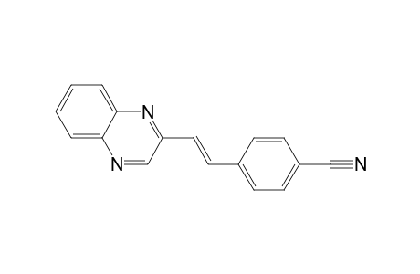 4-[(E)-2-(2-quinoxalinyl)ethenyl]benzonitrile