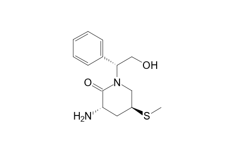 (3S,5S)-3-amino-1-[(1R)-2-hydroxy-1-phenyl-ethyl]-5-(methylthio)-2-piperidone