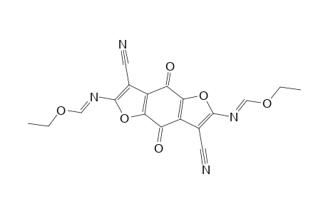 N,N'-Bisethoxymethylene-2,6-diamino-4,8-dihydro-4,8-dioxo-benzo(1,2-b:4,5-b')difuran-3,7-dicarbonitrile