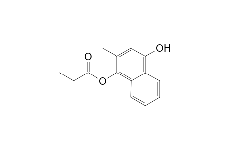 (2-methyl-4-oxidanyl-naphthalen-1-yl) propanoate