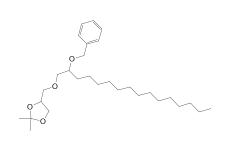 1,3-Dioxolane, 2,2-dimethyl-4-[[[2-(phenylmethoxy)hexadecyl]oxy]methyl]-