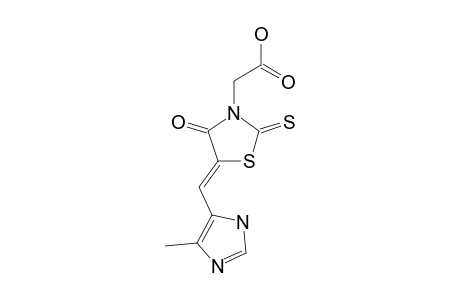 (Z)-5-[(4-METHYL-1H-IMIDAZOL-5-YL)-METHYLIDENE]-4-OXO-2-THIOXOTHIAZOLIDIN-3-YL-ACETIC-ACID