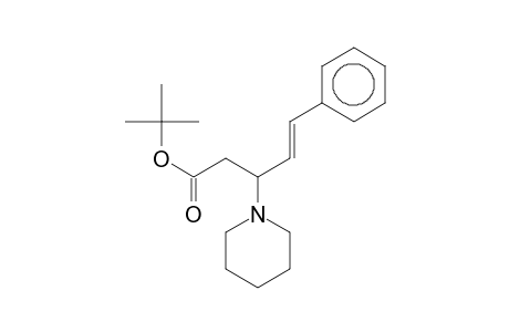 (E)-5-phenyl-3-(1-piperidinyl)-4-pentenoic acid tert-butyl ester