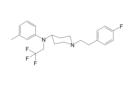 1-[2-(4-Fluorophenyl)ethyl]-N-(3-methylphenyl)-N-(2,2,2-trifluoroethyl)piperidin-4-amine