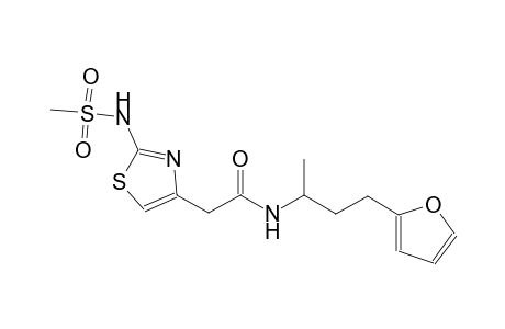 4-thiazoleacetamide, N-[3-(2-furanyl)-1-methylpropyl]-2-[(methylsulfonyl)amino]-