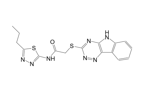 acetamide, N-(5-propyl-1,3,4-thiadiazol-2-yl)-2-(5H-[1,2,4]triazino[5,6-b]indol-3-ylthio)-