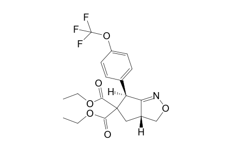 (3aR,6R)-6-[4-(trifluoromethoxy)phenyl]-3,3a,4,6-tetrahydrocyclopenta[c]isoxazole-5,5-dicarboxylic acid diethyl ester