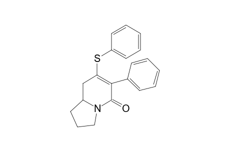 6-Phenyl-7-(phenylthio)-1,2,3,5,8,8a-hexahydro-5-indolizinone