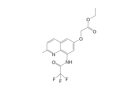 Ethyl 2-( 2'-methyl-6'-quinolyloxy-8'-trifluoroacetamido)acetate