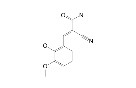2-CYANO-3-(2-HYDROXY-3-METHOXYPHENYL)-PROP-2-ENE-1-CARBOXAMIDE