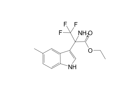 Ethyl 2-amino-3, 3, 3-trifluoro-2-(5-methyl-1H-indol-3-yl)propanoate