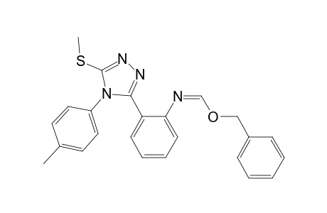 Benzenecarboximidic acid, N-[2-[4-(4-methylphenyl)-5-(methylthio)-4H-1,2,4-triazol-3-yl]phenyl]-, methyl ester