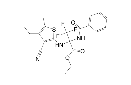 alanine, N-benzoyl-2-[(3-cyano-4-ethyl-5-methyl-2-thienyl)amino]-3,3,3-trifluoro-, ethyl ester