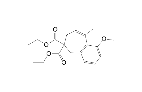2,3-Dihydro-1H-6-methoxy-5-methyl-2,2-benzocycloheptenedicarboxylic acid diethyl ester
