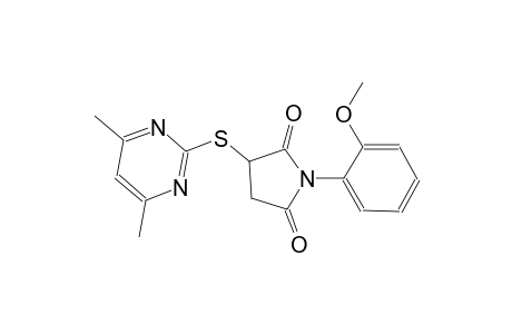 3-[(4,6-dimethyl-2-pyrimidinyl)sulfanyl]-1-(2-methoxyphenyl)-2,5-pyrrolidinedione