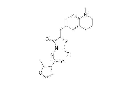 3-furancarboxamide, 2-methyl-N-[(5Z)-4-oxo-5-[(1,2,3,4-tetrahydro-1-methyl-6-quinolinyl)methylene]-2-thioxothiazolidinyl]-