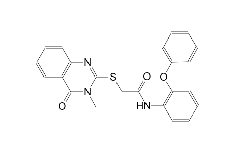 acetamide, 2-[(3,4-dihydro-3-methyl-4-oxo-2-quinazolinyl)thio]-N-(2-phenoxyphenyl)-