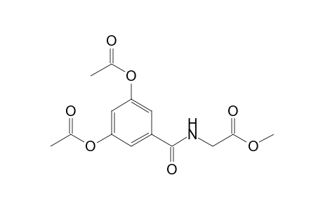 2-[(3,5-diacetoxybenzoyl)amino]acetic acid methyl ester