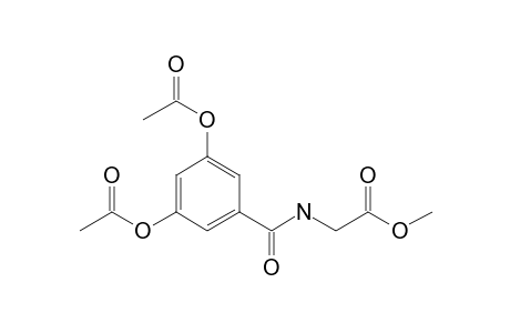 2-[(3,5-diacetoxybenzoyl)amino]acetic acid methyl ester