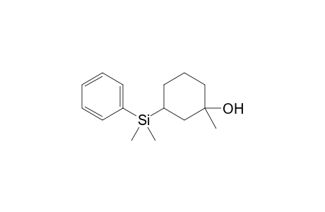 (1RS,3SR)-3-Dimethyl(phenyl)silyl-1-methylcyclohexanol