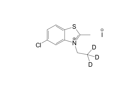 2-Methyl-5-chloro-3-N-ethyl-D3-benzothiazoliumiodide