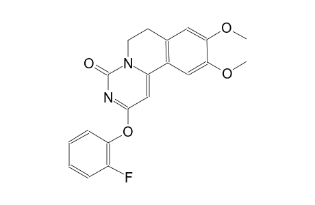 2-(2-fluorophenoxy)-9,10-dimethoxy-6,7-dihydro-4H-pyrimido[6,1-a]isoquinolin-4-one