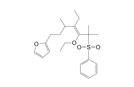 2-[5-Ethoxy-4-ethyl-3,6-dimethyl-6-(phenylsulfonyl)-4(Z)-heptenyl]furan