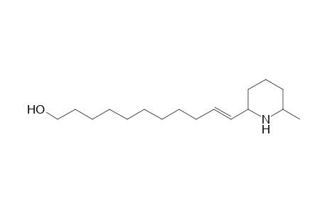 2-(11-Hydroxyundec-1-enyl)-6-methylpiperidine