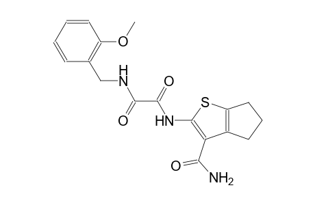 ethanediamide, N~1~-[3-(aminocarbonyl)-5,6-dihydro-4H-cyclopenta[b]thien-2-yl]-N~2~-[(2-methoxyphenyl)methyl]-