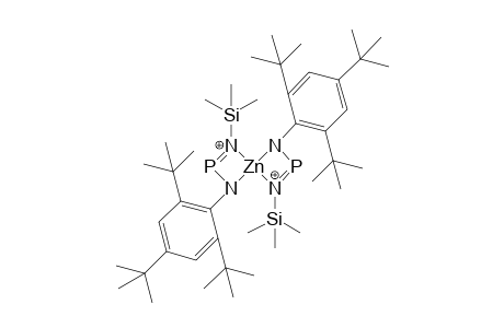 {3,6-bis(Trimethylsilyl)-1,4-bis[(2',4',6'-tris(t-butyl)phenyl]-bicyclo-2,5-phospaazene}-zinc