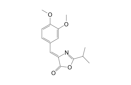 2-Isopropyl-(4Z)-(3,4-dimethoxybenzylidene)-5(4H)-oxazolone