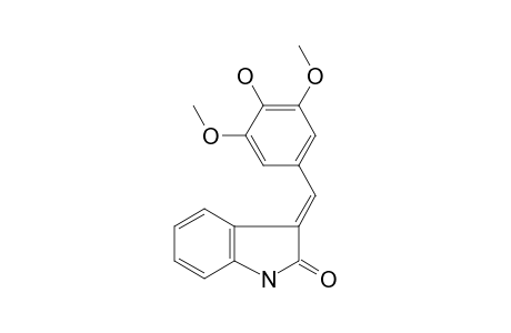 (E)-3-(3',5'-DIMETHOXY-4'-HYDROXYBENZYLIDENE)-2-INDOLINONE