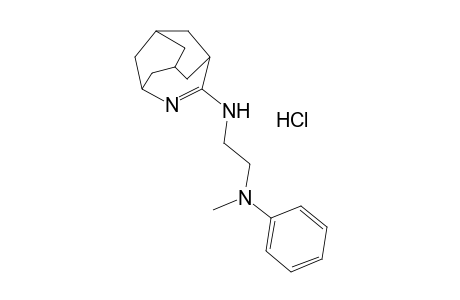 5-{[2-(N-METHYLANILINO)ETHYL]AMINO}-4-AZATRICYCLO-[4.3.1.1^3^,^8]UNDEC-4-ENE, MONOHYDROCHLORIDE