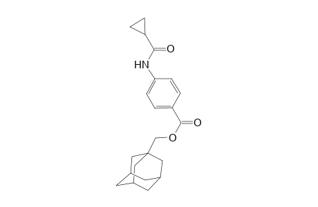 Benzoic acid, 4-[(cyclopropylcarbonyl)amino]-, tricyclo[3.3.1.1(3,7)]dec-1-ylmethyl ester