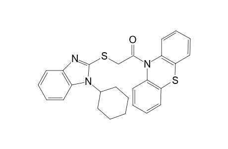 2-(1-cyclohexylbenzimidazol-2-yl)sulfanyl-1-phenothiazin-10-yl-ethanone