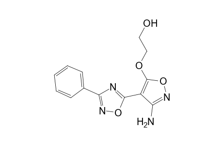 3-Phenyl-5-[5'-(hydroxyethoxy)-3'-aminoisoxazol-4'-yl]-1,2,4-oxadiazole