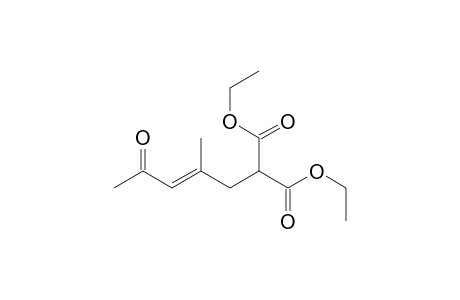 Propanedioic acid, (2-methyl-4-oxo-2-pentenyl)-, diethyl ester, (E)-