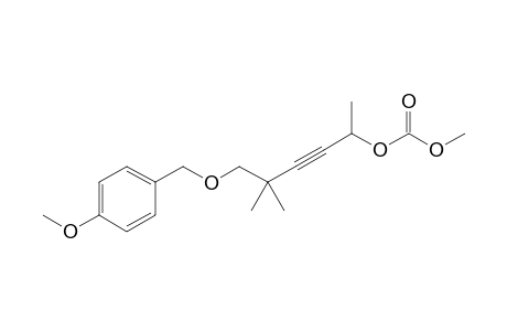 5-(4-Methoxybenzyloxy)-1-(methoxycarbonyloxy)-1,4,4-trimethyl-2-pentyne