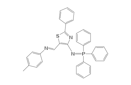 5-[(N-p-tolylimino)methyl]-2-phenyl-4-[(triphenylphosphoranylidene)amino]thiazole