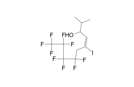(E)-7,7,8,8,9,9,10,10,10-nonafluoro-5-iodo-2-methyl-4-decen-3-ol