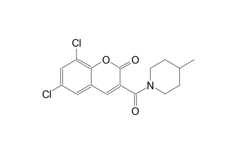 6,8-dichloro-3-[(4-methyl-1-piperidinyl)carbonyl]-2H-chromen-2-one