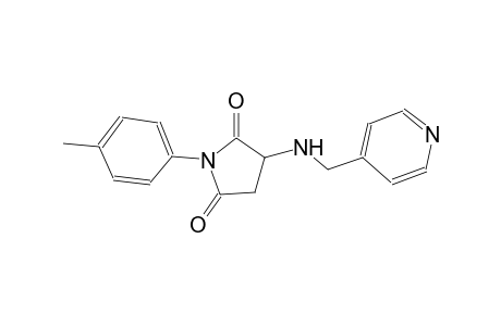 1-(4-methylphenyl)-3-[(4-pyridinylmethyl)amino]-2,5-pyrrolidinedione