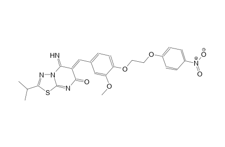 7H-[1,3,4]thiadiazolo[3,2-a]pyrimidin-7-one, 5,6-dihydro-5-imino-6-[[3-methoxy-4-[2-(4-nitrophenoxy)ethoxy]phenyl]methylene]-2-(1-methylethyl)-, (6Z)-