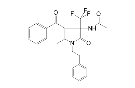 N-[4-benzoyl-2-keto-5-methyl-1-phenethyl-3-(trifluoromethyl)-2-pyrrolin-3-yl]acetamide