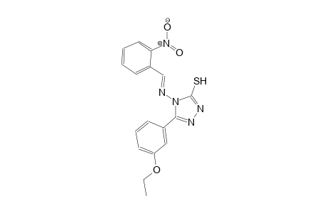 5-(3-ethoxyphenyl)-4-{[(E)-(2-nitrophenyl)methylidene]amino}-4H-1,2,4-triazol-3-yl hydrosulfide